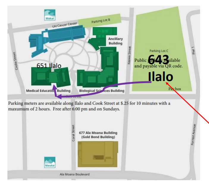 map to parking at HHWFS